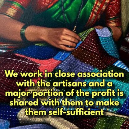 Goutami Handmade Quilt Blanket - Godhadi - Image 4