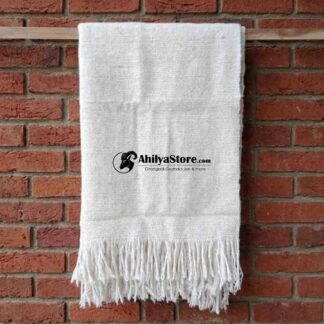 Original Light Weight White Ghongadi(Jawal) | Premium Wool | 120×42 Inch